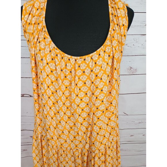 Knox Rose Womens Yellow Flutter Sleeve Maxi Dress XXL - Picture 9 of 10